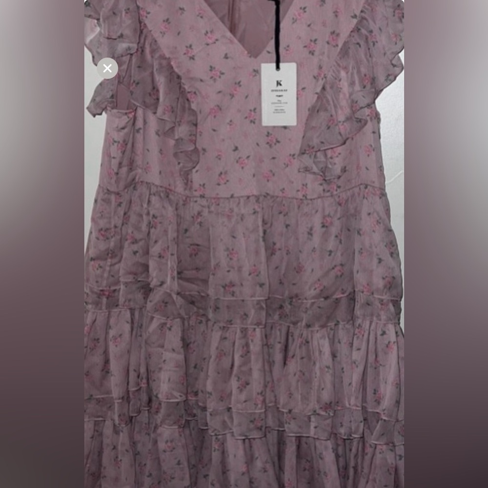JessaKae Pink Floral Maxi Dress